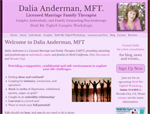 Tablet Screenshot of daliaanderman.com